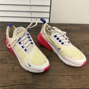 Nike Athletic Shoes - White, Blue, Pink